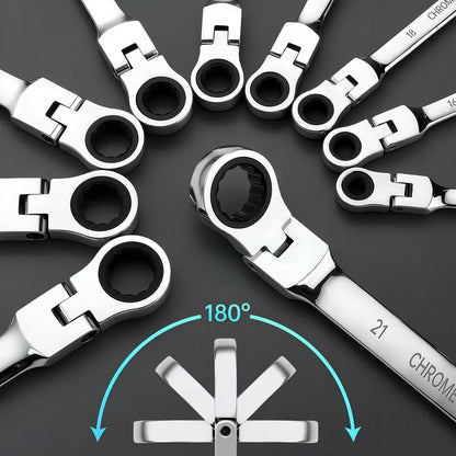 72-Tooth Ratchet Wrench Set | 8-Piece Metric 8–19mm | Double-End | Garage, Home & DIY 72-Tooth Ratchet Wrench Set — 8-Piece Metric 8–19mm | Double-End Design for Garage, Home & DIY
