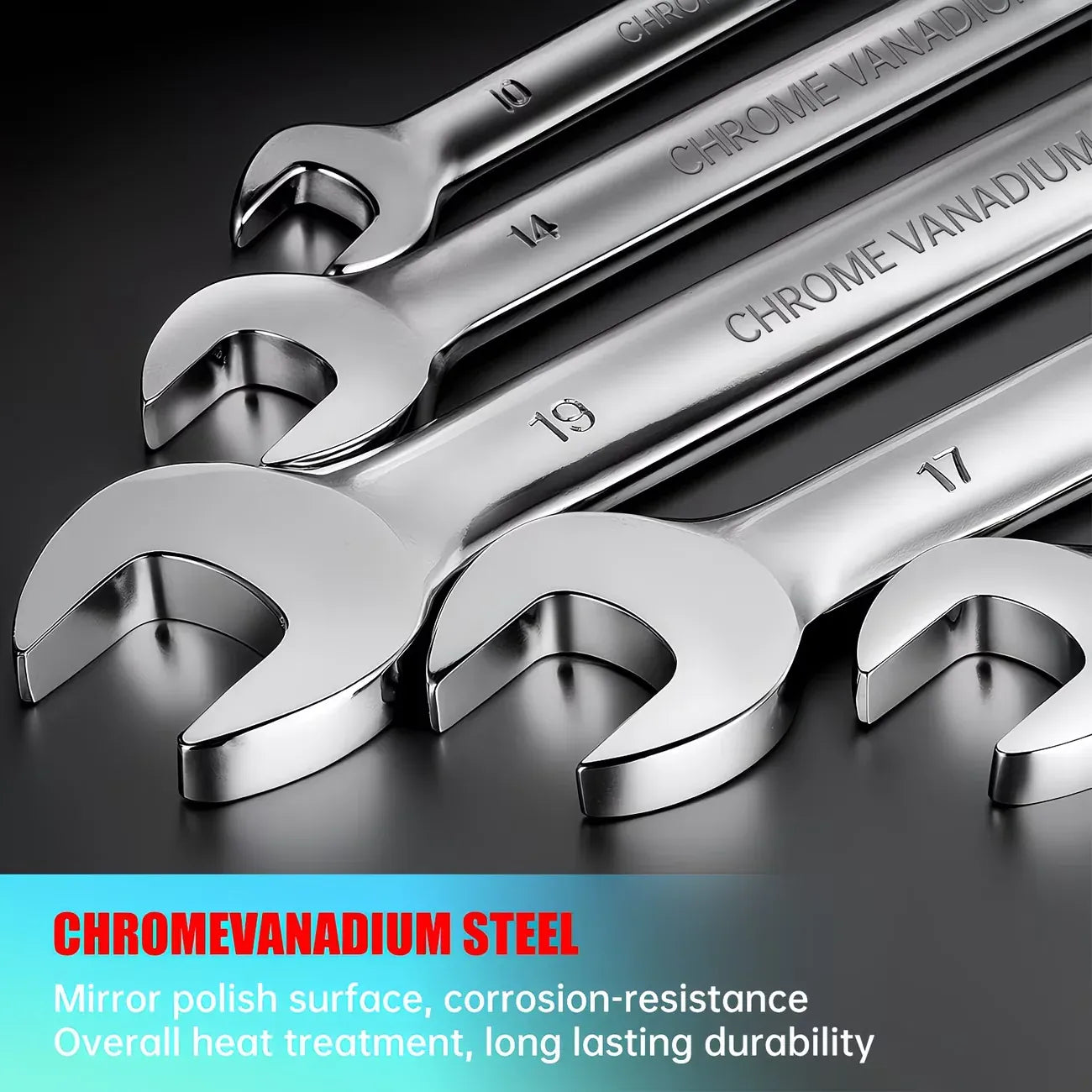 72-Tooth Ratchet Wrench Set | 8-Piece Metric 8–19mm | Double-End | Garage, Home & DIY 72-Tooth Ratchet Wrench Set — 8-Piece Metric 8–19mm | Double-End Design for Garage, Home & DIY