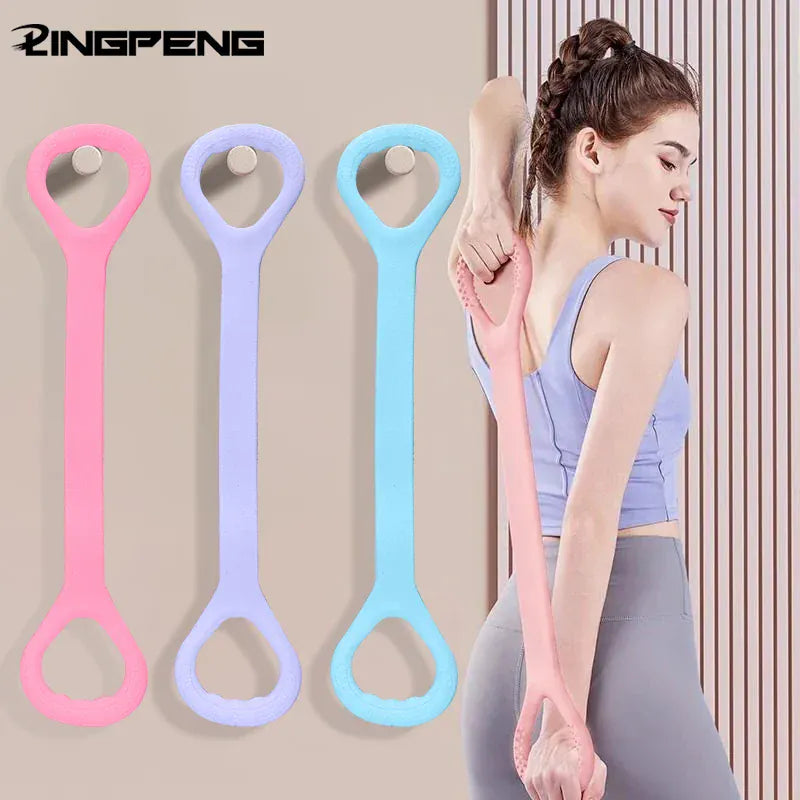 8 Fitness Workout Resistance Band Arm Back Shoulder Exercise Elastic Training Band Yoga Pilates Physical Therapy Equipment 8 Fitness Workout Resistance Band Arm Back Shoulder Exercise Elastic Training Band Yoga Pilates Physical Therapy Equipment