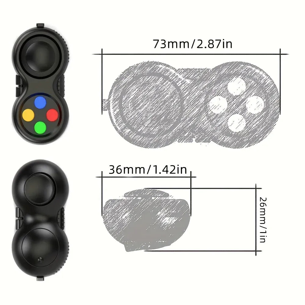 8-in-1 Fidget Pad Controller - Stress Relief Toy for Anxiety & ADHD 8-in-1 Fidget Pad Controller - Ultimate Stress Relief Toy for Anxiety & Focus