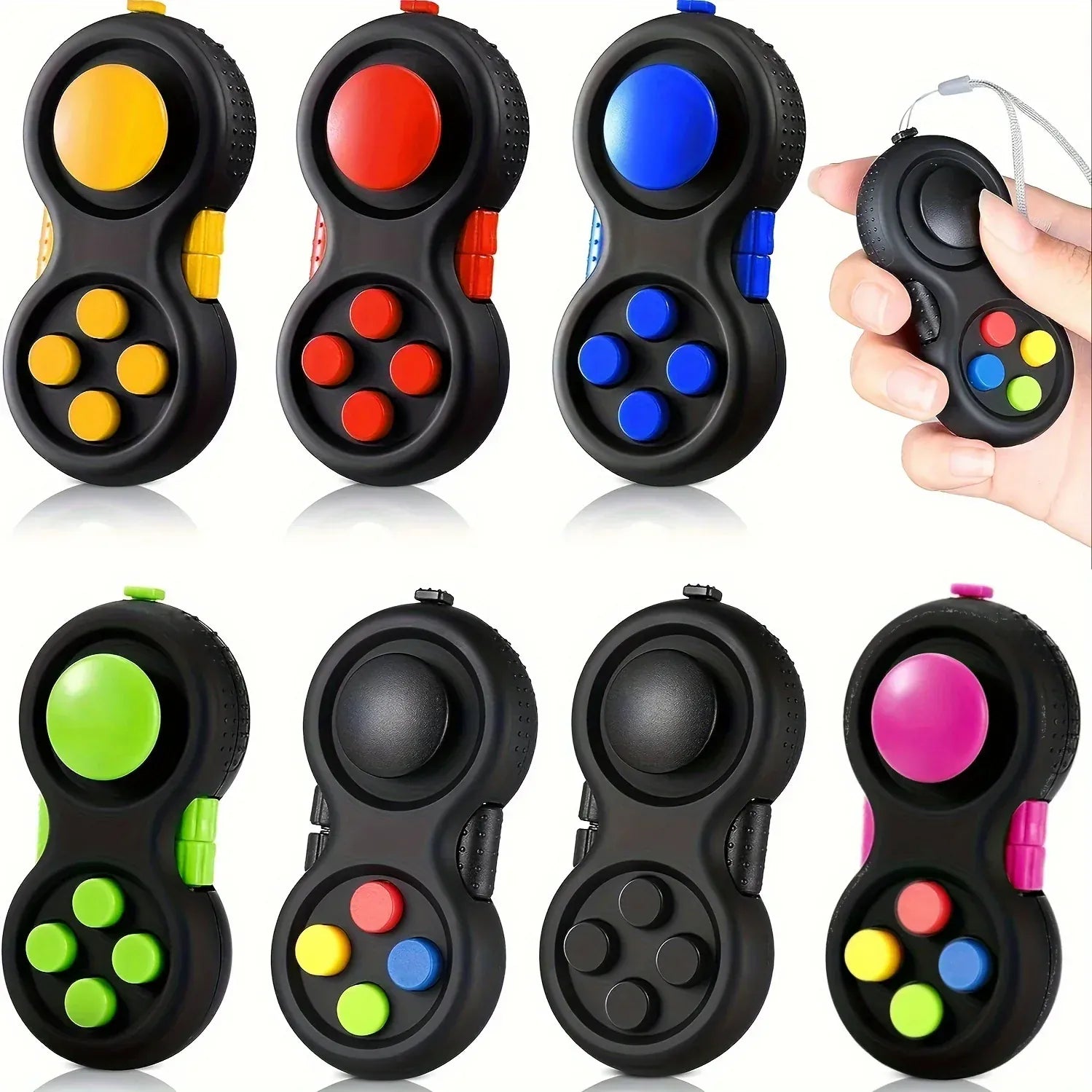 8-in-1 Fidget Pad Controller - Stress Relief Toy for Anxiety & ADHD 8-in-1 Fidget Pad Controller - Ultimate Stress Relief Toy for Anxiety & Focus