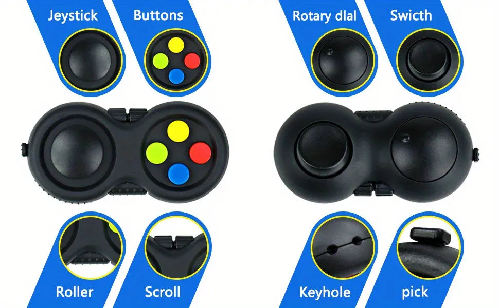 8-in-1 Fidget Pad Controller - Stress Relief Toy for Anxiety & ADHD 8-in-1 Fidget Pad Controller - Ultimate Stress Relief Toy for Anxiety & Focus
