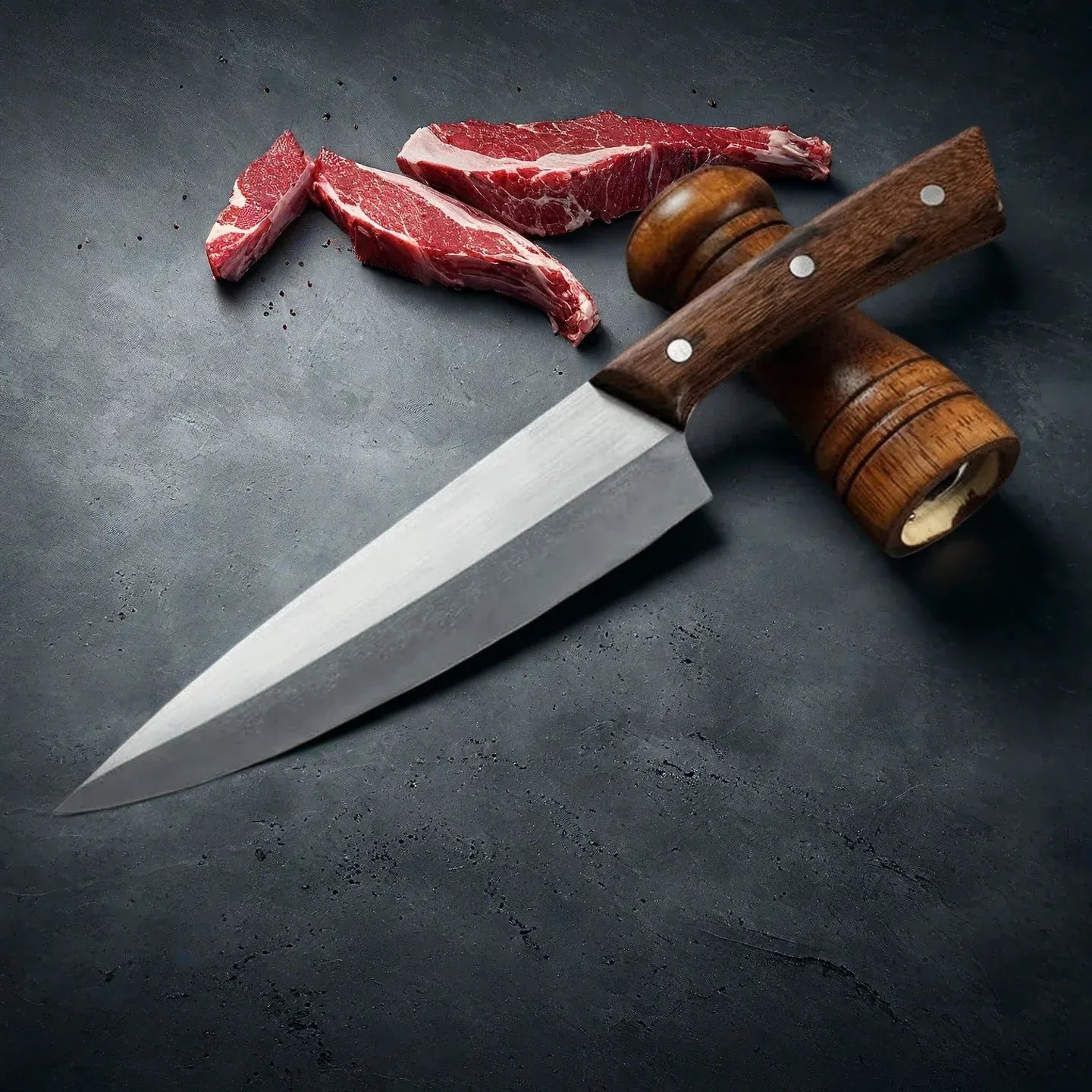 8 Inch Chef Knife Rosewood Handle Stainless Steel Kitchen Knife Butcher Skining Knife Super Fast Sharp Boning Knife 8 Inch Chef Knife Rosewood Handle Stainless Steel Kitchen Knife Butcher Skining Knife Super Fast Sharp Boning Knife