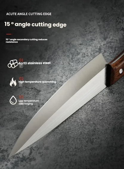 8 Inch Chef Knife Rosewood Handle Stainless Steel Kitchen Knife Butcher Skining Knife Super Fast Sharp Boning Knife 8 Inch Chef Knife Rosewood Handle Stainless Steel Kitchen Knife Butcher Skining Knife Super Fast Sharp Boning Knife