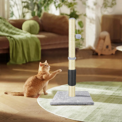 80cm Cat Tree Tower with Sisal Post, Tunnel & Dangling Toy | Wahooly 80cm Cat Tree Tower with Sisal Scratching Post, Tunnel & Dangling Ball Toy
