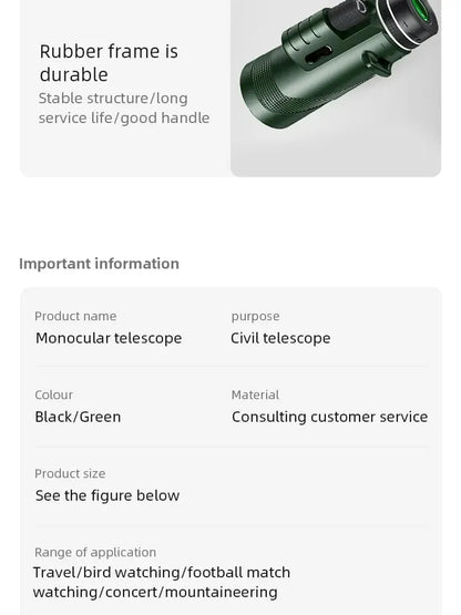 80x100 Portable Zoom HD 5000M Telescope 80x100 Portable Zoom HD 5000M Telescope