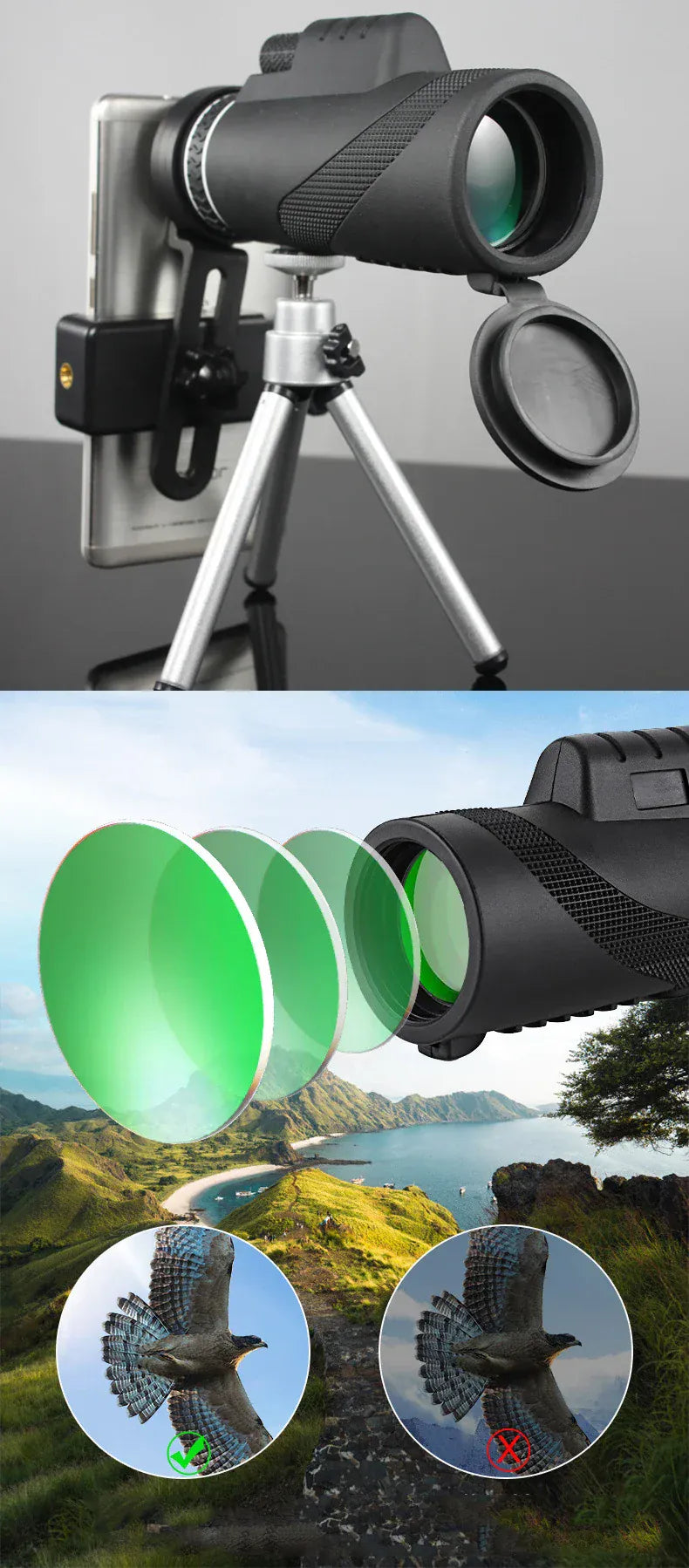 80x100 Portable Zoom HD 5000M Telescope 80x100 Portable Zoom HD 5000M Telescope