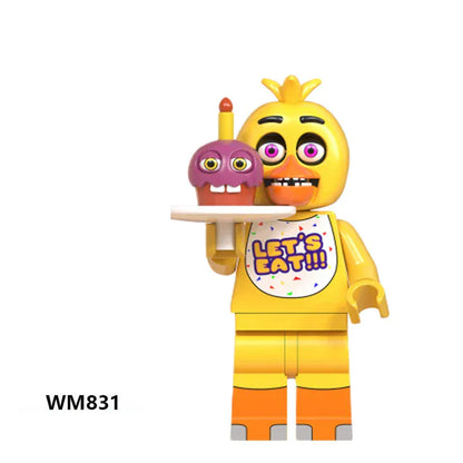 8Pcs FNAF Action Figure Toys Five Nights At Freddy's Ornaments  Assembled Toy DIY Model Game Peripheral Childrens Birthday Gifts 8Pcs FNAF Action Figure Toys Five Nights At Freddy's Ornaments  Assembled Toy DIY Model Game Peripheral Childrens Birthday Gifts