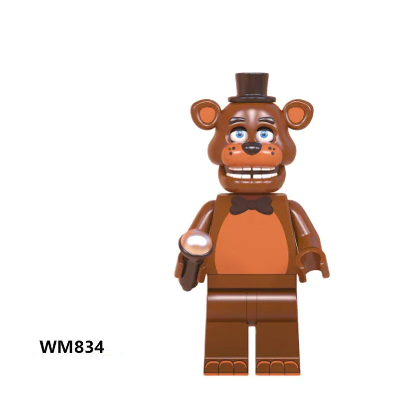 8Pcs FNAF Action Figure Toys Five Nights At Freddy's Ornaments  Assembled Toy DIY Model Game Peripheral Childrens Birthday Gifts 8Pcs FNAF Action Figure Toys Five Nights At Freddy's Ornaments  Assembled Toy DIY Model Game Peripheral Childrens Birthday Gifts