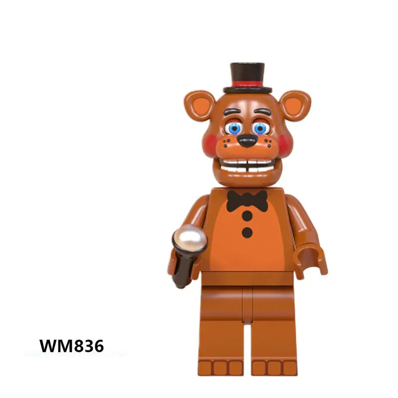 8Pcs FNAF Action Figure Toys Five Nights At Freddy's Ornaments  Assembled Toy DIY Model Game Peripheral Childrens Birthday Gifts 8Pcs FNAF Action Figure Toys Five Nights At Freddy's Ornaments  Assembled Toy DIY Model Game Peripheral Childrens Birthday Gifts