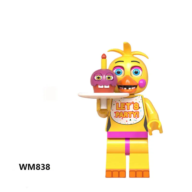 8Pcs FNAF Action Figure Toys Five Nights At Freddy's Ornaments  Assembled Toy DIY Model Game Peripheral Childrens Birthday Gifts 8Pcs FNAF Action Figure Toys Five Nights At Freddy's Ornaments  Assembled Toy DIY Model Game Peripheral Childrens Birthday Gifts