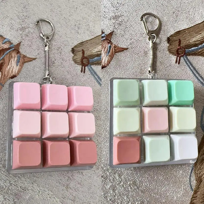 9-Key Keyboard Fidget Toy - Mini Clicker Keychain Stress Relief - Wahooly 9-Key Keyboard Fidget Toy - Mini Clicker Keychain for Stress Relief