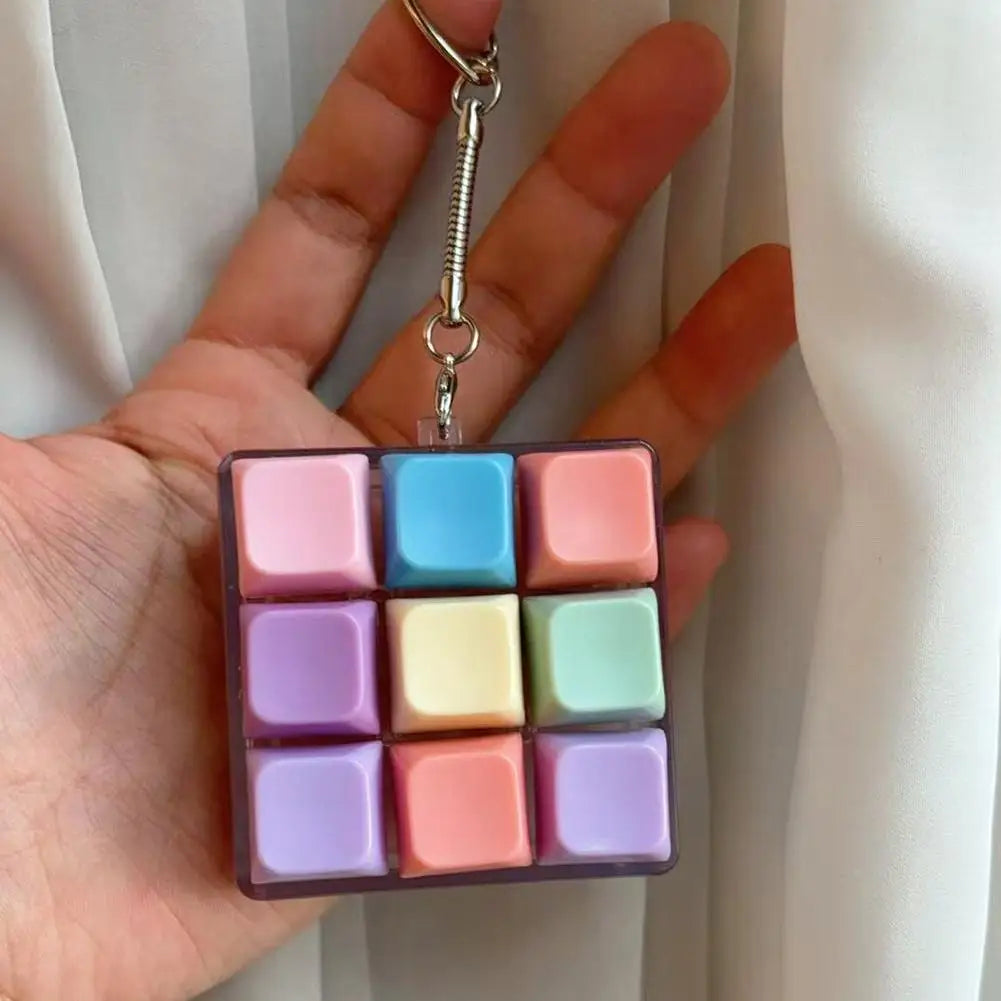 9-Key Keyboard Fidget Toy - Mini Clicker Keychain Stress Relief - Wahooly 9-Key Keyboard Fidget Toy - Mini Clicker Keychain for Stress Relief