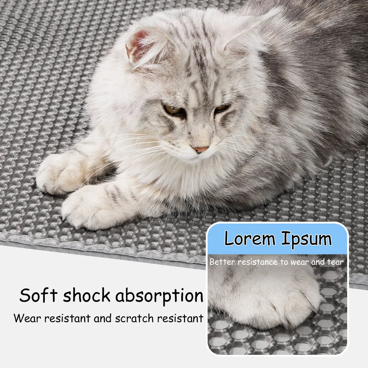 90CMX60CM Cat Litter Mat Waterproof Double Layer Pet Litter Box Mat Pet Toilet Cat Mat Nonslip Sand Cat Washable Mat Pet Clean 90CMX60CM Cat Litter Mat Waterproof Double Layer Pet Litter Box Mat Pet Toilet Cat Mat Nonslip Sand Cat Washable Mat Pet Clean