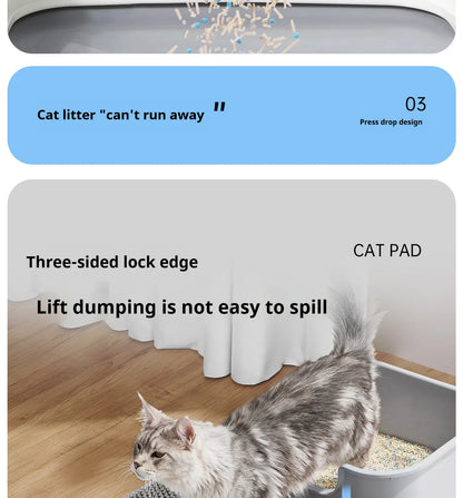 90CMX60CM Cat Litter Mat Waterproof Double Layer Pet Litter Box Mat Pet Toilet Cat Mat Nonslip Sand Cat Washable Mat Pet Clean 90CMX60CM Cat Litter Mat Waterproof Double Layer Pet Litter Box Mat Pet Toilet Cat Mat Nonslip Sand Cat Washable Mat Pet Clean