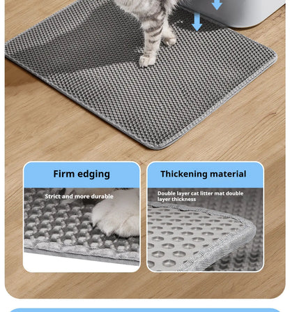 90CMX60CM Cat Litter Mat Waterproof Double Layer Pet Litter Box Mat Pet Toilet Cat Mat Nonslip Sand Cat Washable Mat Pet Clean 90CMX60CM Cat Litter Mat Waterproof Double Layer Pet Litter Box Mat Pet Toilet Cat Mat Nonslip Sand Cat Washable Mat Pet Clean