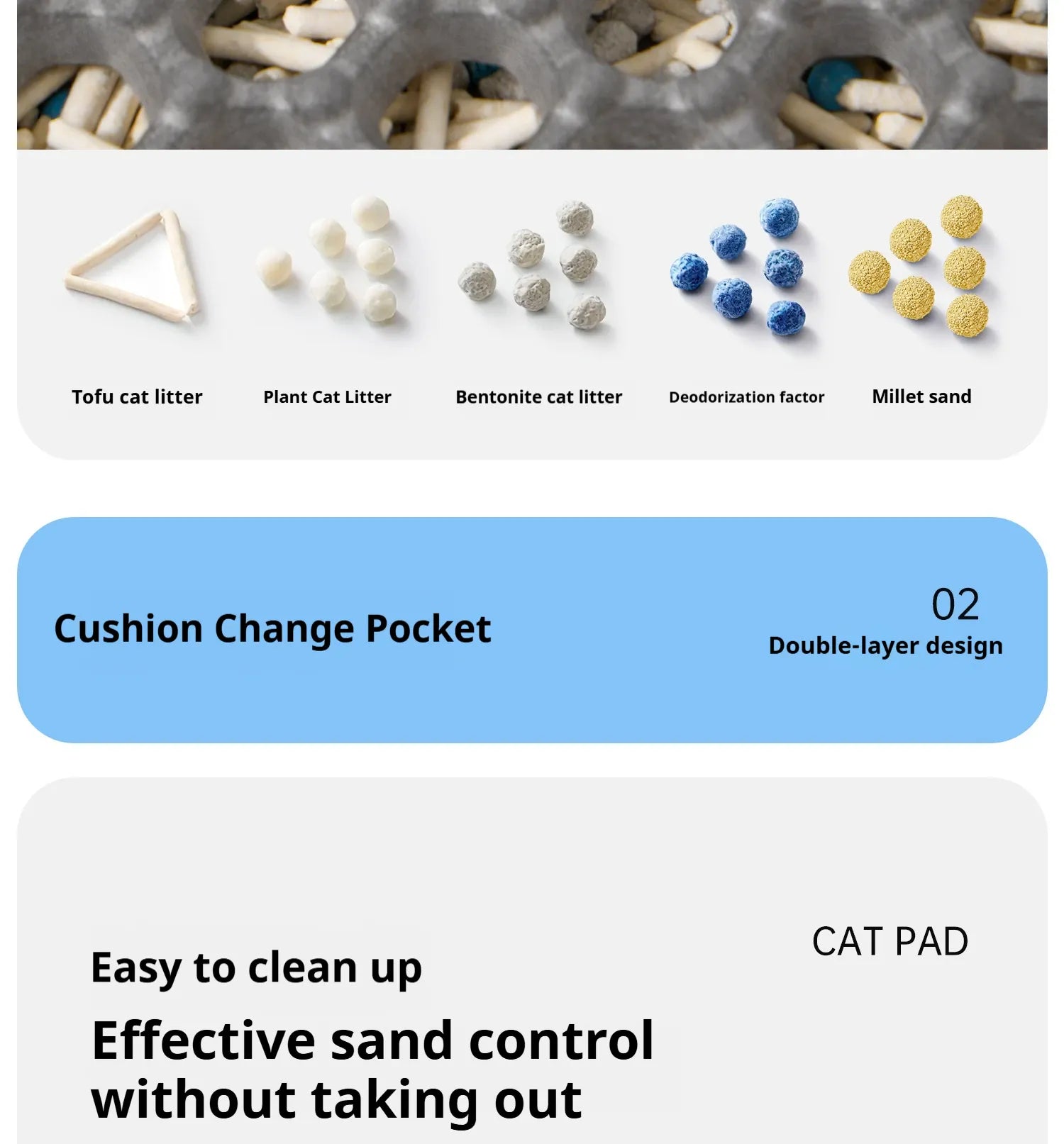90CMX60CM Cat Litter Mat Waterproof Double Layer Pet Litter Box Mat Pet Toilet Cat Mat Nonslip Sand Cat Washable Mat Pet Clean 90CMX60CM Cat Litter Mat Waterproof Double Layer Pet Litter Box Mat Pet Toilet Cat Mat Nonslip Sand Cat Washable Mat Pet Clean