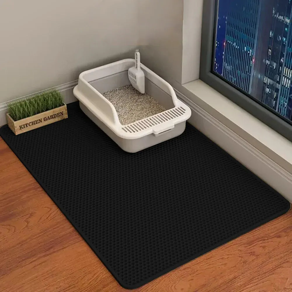90CMX60CM Cat Litter Mat Waterproof Double Layer Pet Litter Box Mat Pet Toilet Cat Mat Nonslip Sand Cat Washable Mat Pet Clean 90CMX60CM Cat Litter Mat Waterproof Double Layer Pet Litter Box Mat Pet Toilet Cat Mat Nonslip Sand Cat Washable Mat Pet Clean