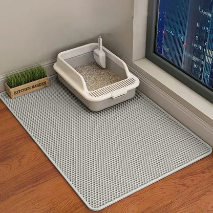 90CMX60CM Cat Litter Mat Waterproof Double Layer Pet Litter Box Mat Pet Toilet Cat Mat Nonslip Sand Cat Washable Mat Pet Clean 90CMX60CM Cat Litter Mat Waterproof Double Layer Pet Litter Box Mat Pet Toilet Cat Mat Nonslip Sand Cat Washable Mat Pet Clean