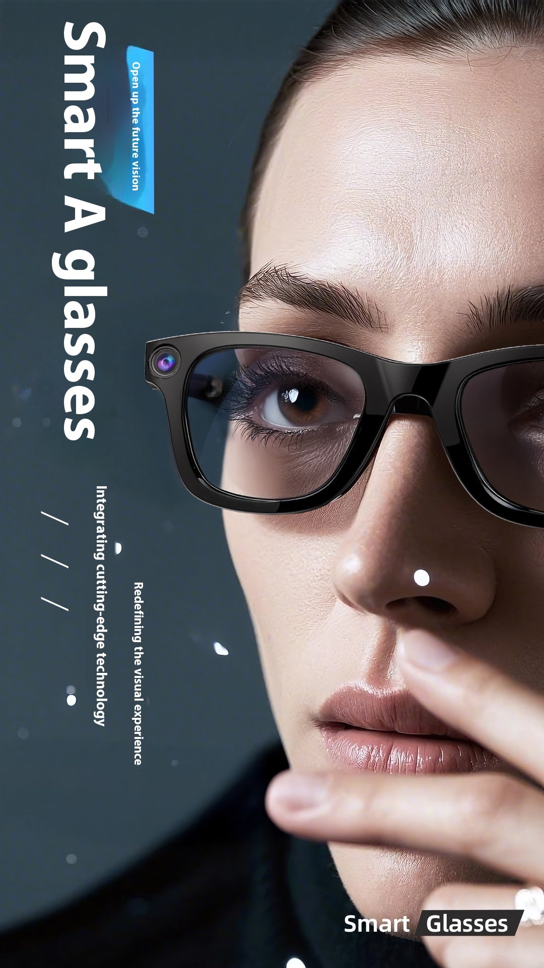AI Camera Smart Glasses – HD Video, Voice Translation & Object Recognition