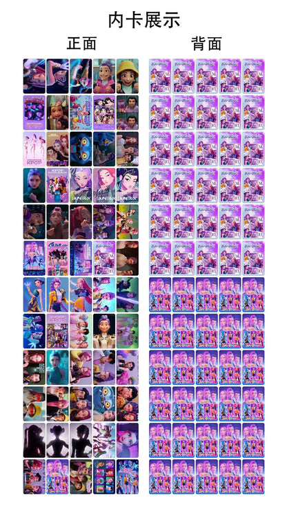 96pcs/Box K-POP Demon Hunter Sticker (36pcs ) + 60pcs LOMO Cards Anime Collectible Set 96pcs/Box K-POP Demon Hunter Sticker (36pcs ) + 60pcs LOMO Cards Anime Collectible Set