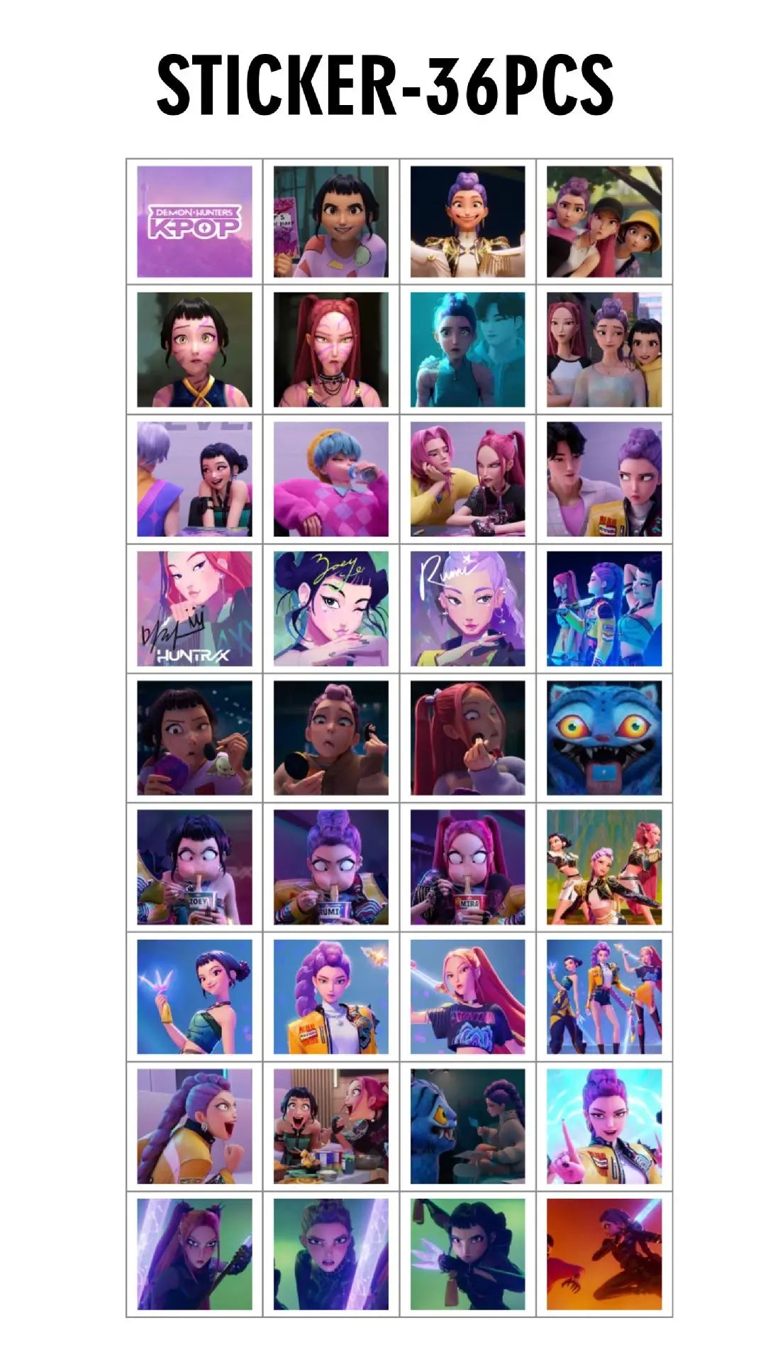 96pcs/Box K-POP Demon Hunter Sticker (36pcs ) + 60pcs LOMO Cards Anime Collectible Set 96pcs/Box K-POP Demon Hunter Sticker (36pcs ) + 60pcs LOMO Cards Anime Collectible Set