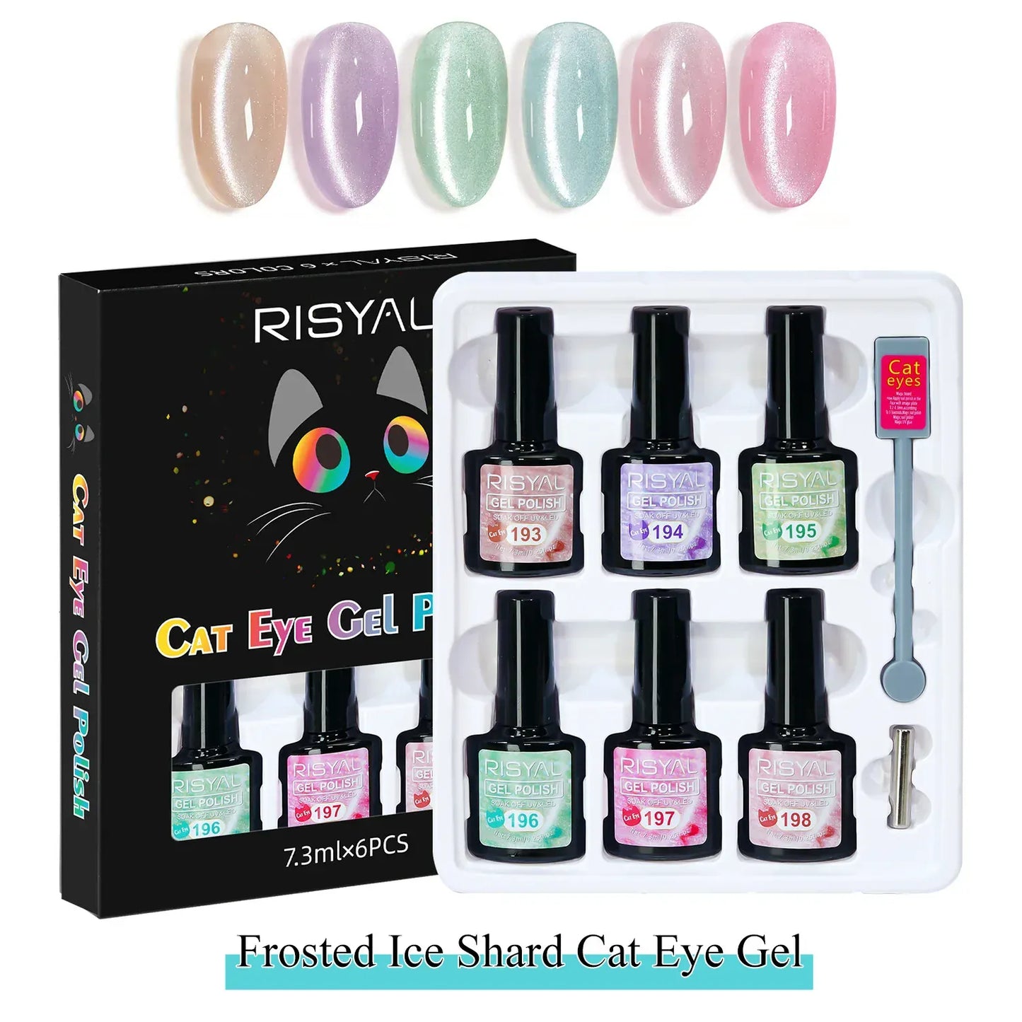 9D Cat's Eye Nail Polish Gel Set with Magnetic Stick Manicure Phototherapy Glue Glitter Cat Eye DIY Semi-permanent Nail Supplies 9D Cat's Eye Nail Polish Gel Set with Magnetic Stick Manicure Phototherapy Glue Glitter Cat Eye DIY Semi-permanent Nail Supplies