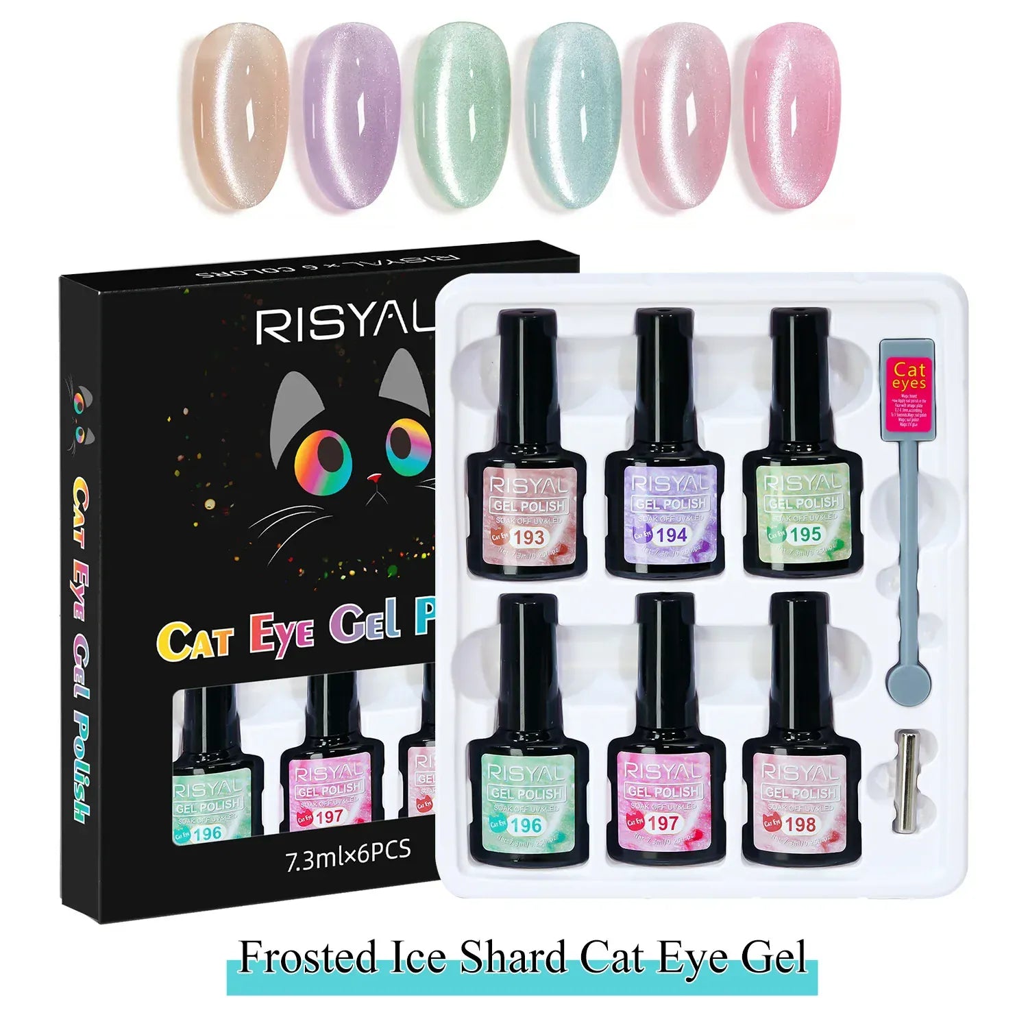 9D Cat's Eye Nail Polish Gel Set with Magnetic Stick Manicure Phototherapy Glue Glitter Cat Eye DIY Semi-permanent Nail Supplies 9D Cat's Eye Nail Polish Gel Set with Magnetic Stick Manicure Phototherapy Glue Glitter Cat Eye DIY Semi-permanent Nail Supplies