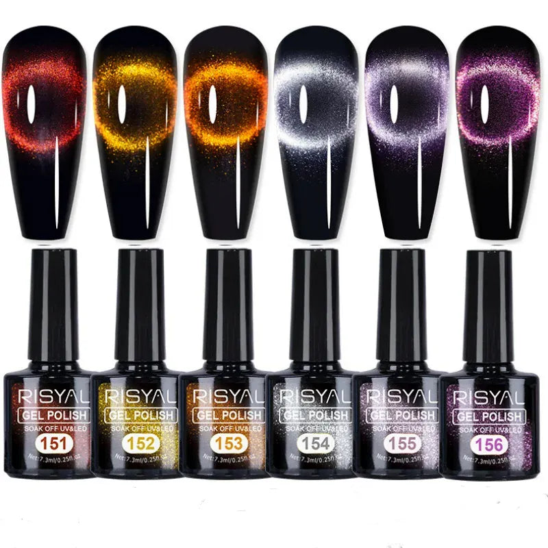 9D Cat's Eye Nail Polish Gel Set with Magnetic Stick Manicure Phototherapy Glue Glitter Cat Eye DIY Semi-permanent Nail Supplies 9D Cat's Eye Nail Polish Gel Set with Magnetic Stick Manicure Phototherapy Glue Glitter Cat Eye DIY Semi-permanent Nail Supplies