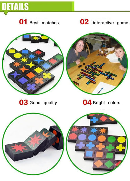 New Children's Educational Toys Qwirkle Wooden Chess