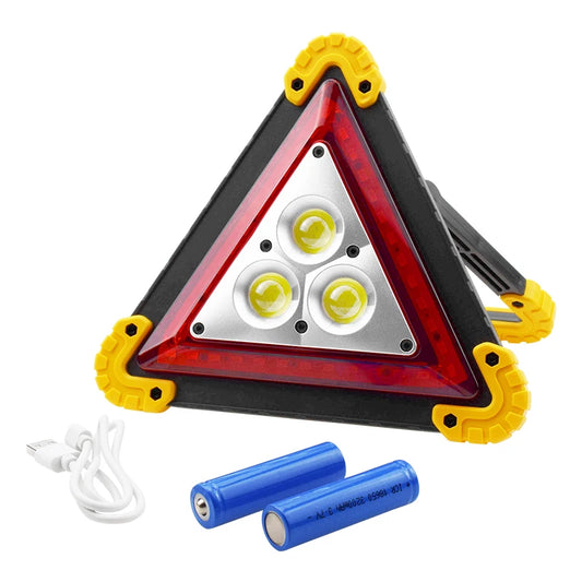 4 Modes Rechargeable Led Emergency Light Warning Hazard Trilight Triangle for Vehicle Breakdown Car Safety Kits Accessories