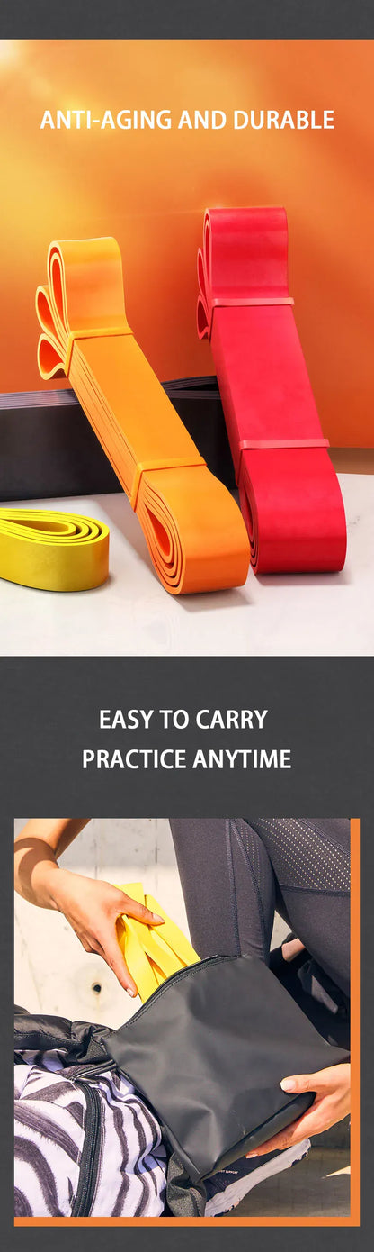 175-250LBS Yoga Multi-Purpose Thickened Heavy-Duty Elastic Band Fitness Training Resistance Stretching Band Thick Circle