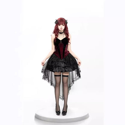 Dark Gothic Vampire Witch Costume – Women's Halloween & Cosplay Set