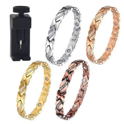 Magnetic Bracelet Watch Chain – Unisex Adjustable Alloy Wristband | 50+ Styles