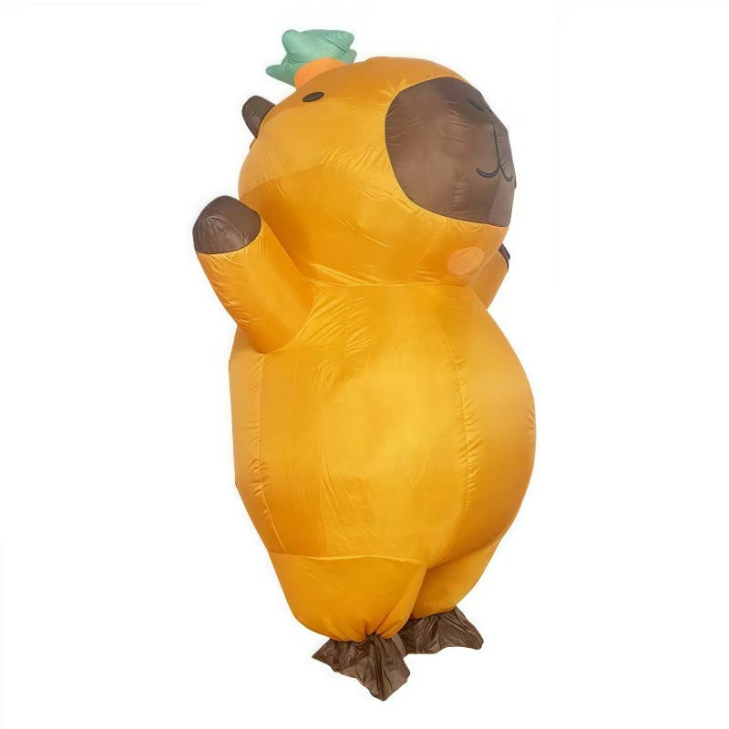 Rideable Capybara Inflatable Costume – Funny Halloween & Party Suit for Adults & Kids