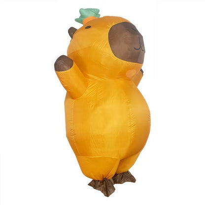 Rideable Capybara Inflatable Costume – Funny Halloween & Party Suit for Adults & Kids