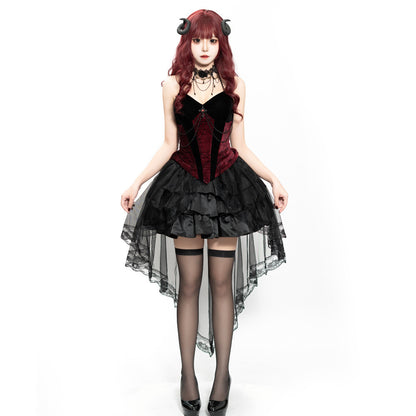 Dark Gothic Vampire Witch Costume – Women's Halloween & Cosplay Set