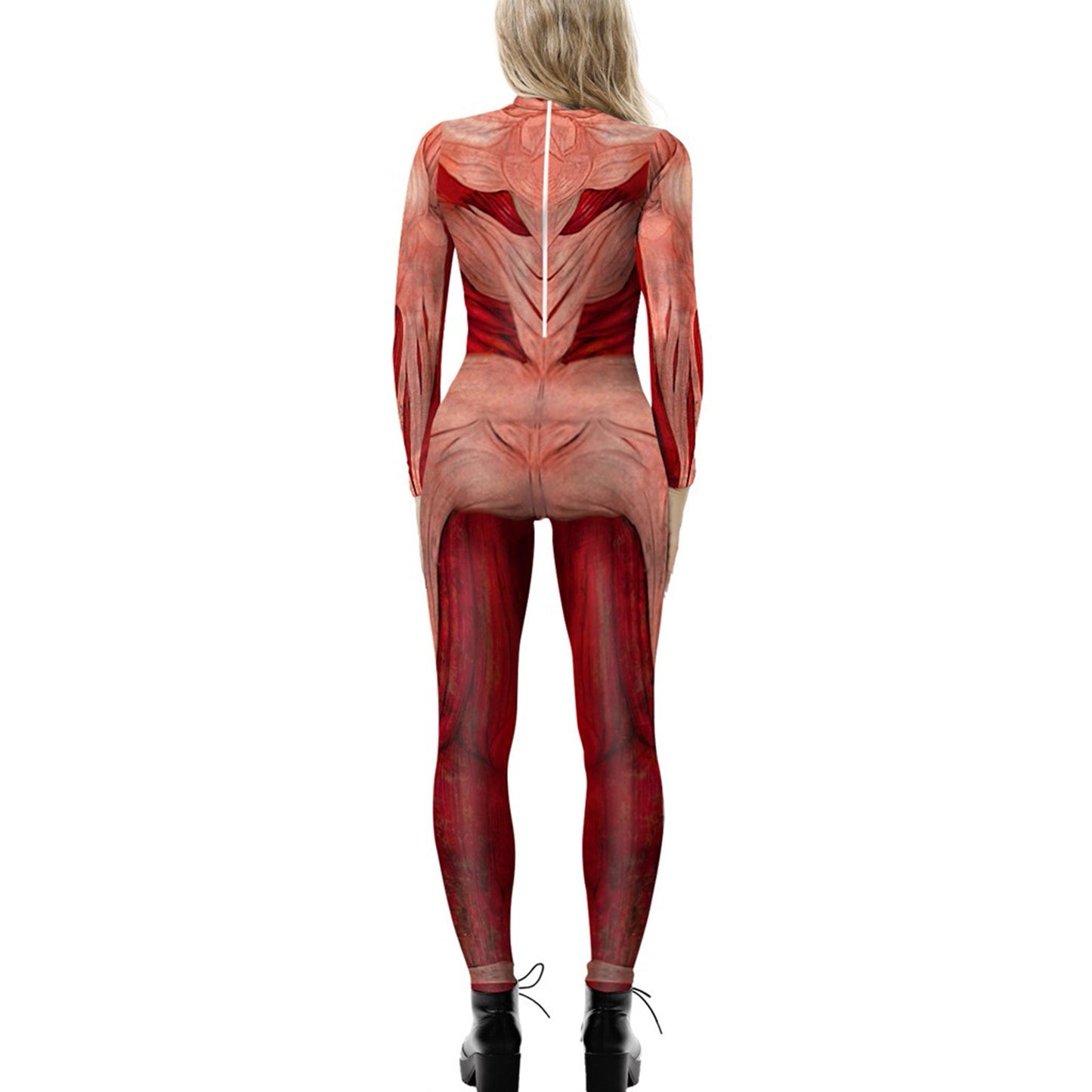 Women's Halloween Jumpsuit – Funny Long Sleeve One-Piece Costume S–2XL