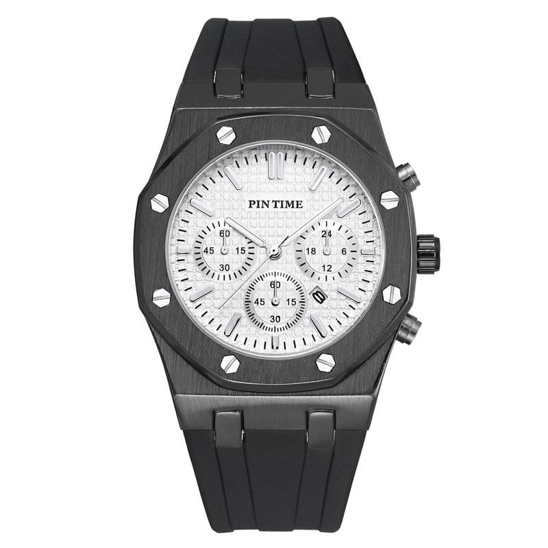 Men's Multi-Function Sports Watch – Waterproof, 43mm Dial, 6 Color Options
