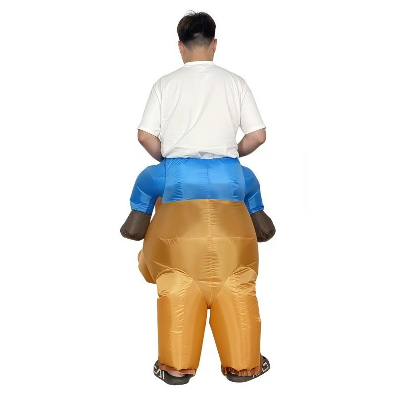Rideable Capybara Inflatable Costume – Funny Halloween & Party Suit for Adults & Kids