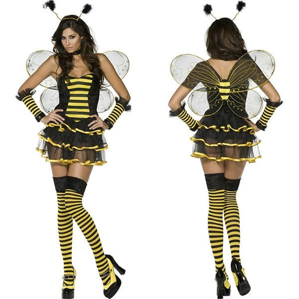 Women's Bee & Ladybug Halloween Costume Set – 5-Piece Cosplay Outfit | S–XXL