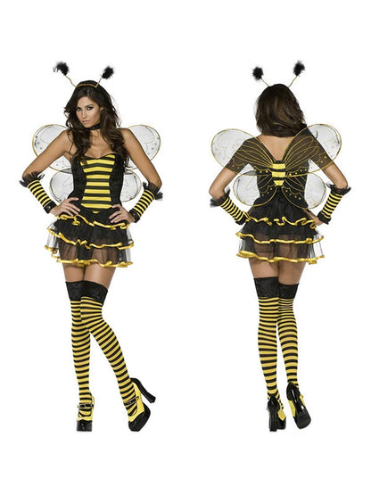 Women's Bee & Ladybug Halloween Costume Set – 5-Piece Cosplay Outfit | S–XXL
