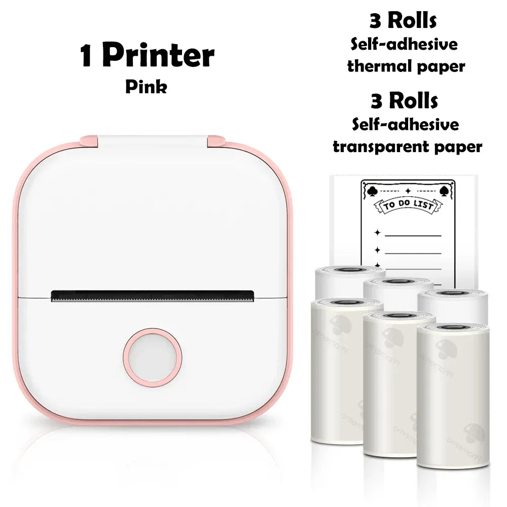 Phomemo T02 Mini Thermal Sticker Printer – Wireless, Inkless & Portable | iOS & Android