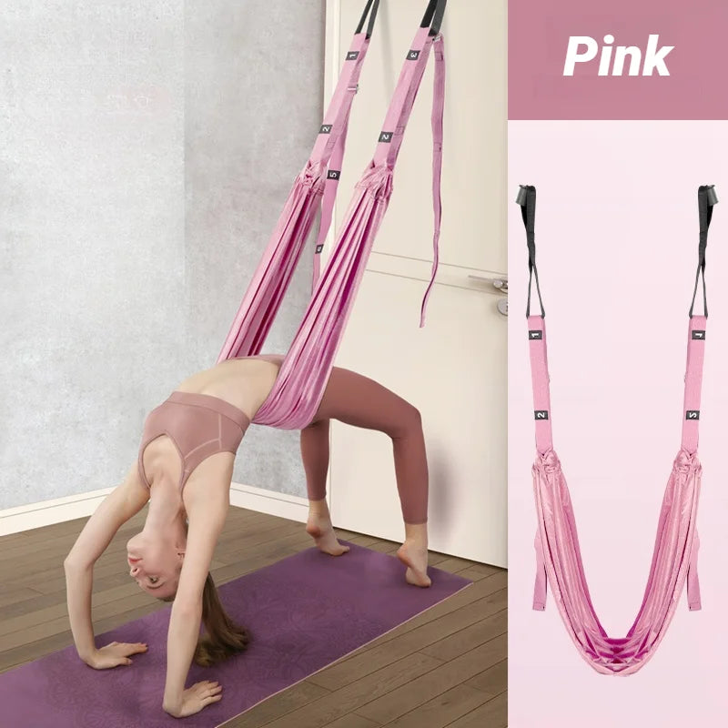 Aerial Yoga Strap – Adjustable Door-Mount Pull Rope for Yoga, Stretching & Splits Training