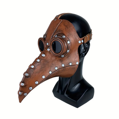 Bird Beak Mask Authentic Plague Doctor Steampunk Halloween Cosplay Accessory Natural Latex Costume Parties Halloween Costumes