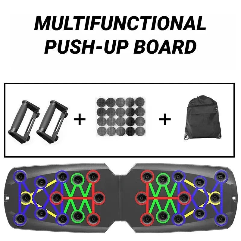 Portable Multifunctional Push-up Board - Fitness and Muscle Training Device Home Workout Set Foldable Push Up Bar Resistance