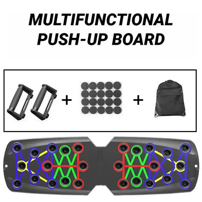 Portable Multifunctional Push-up Board - Fitness and Muscle Training Device Home Workout Set Foldable Push Up Bar Resistance