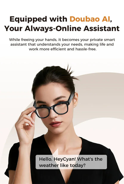 Smart AI Glasses – 8K Camera, Real-Time Translator & Photo/Video Recording Wearable