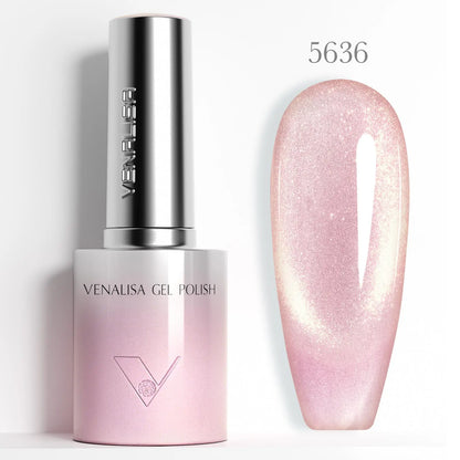VENALISA 10ml Cat Eye Gel Nail Polish Ultra Sparkle Glitter Gel HEMA FREE TPO FREE Semi Permanent UV LED Soak Off Nail Manicure