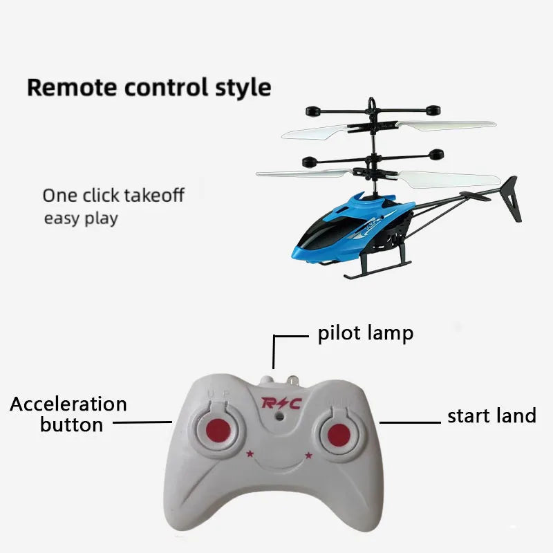 Mini RC Drone – Rechargeable Remote Control Helicopter with Safe Fall-Resistant Design